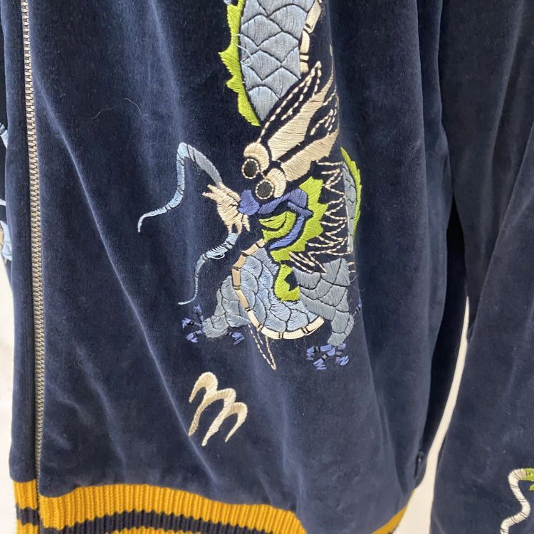 Gucci Gucci Dragon Embroidery Bomber Jacket Size L Size US L / EU 52-54 / 3 - 9 Thumbnail