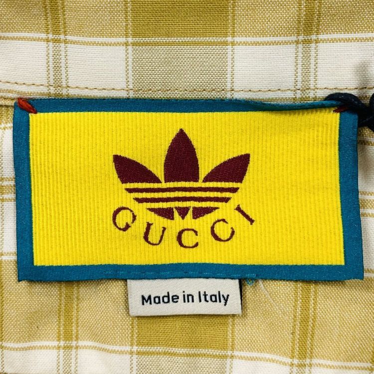 Gucci Gucci x Adidas Plaid Button Up Shirt Size L Size US L / EU 52-54 / 3 - 3 Thumbnail