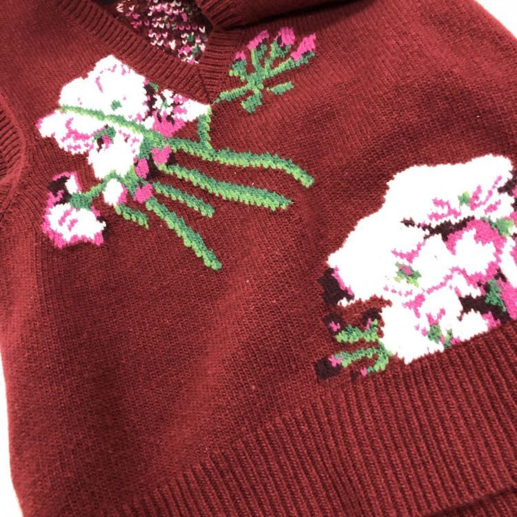 Gucci Gucci Floral Knit Sweater Vest Size S Size S / US 4 / IT 40 - 6 Thumbnail
