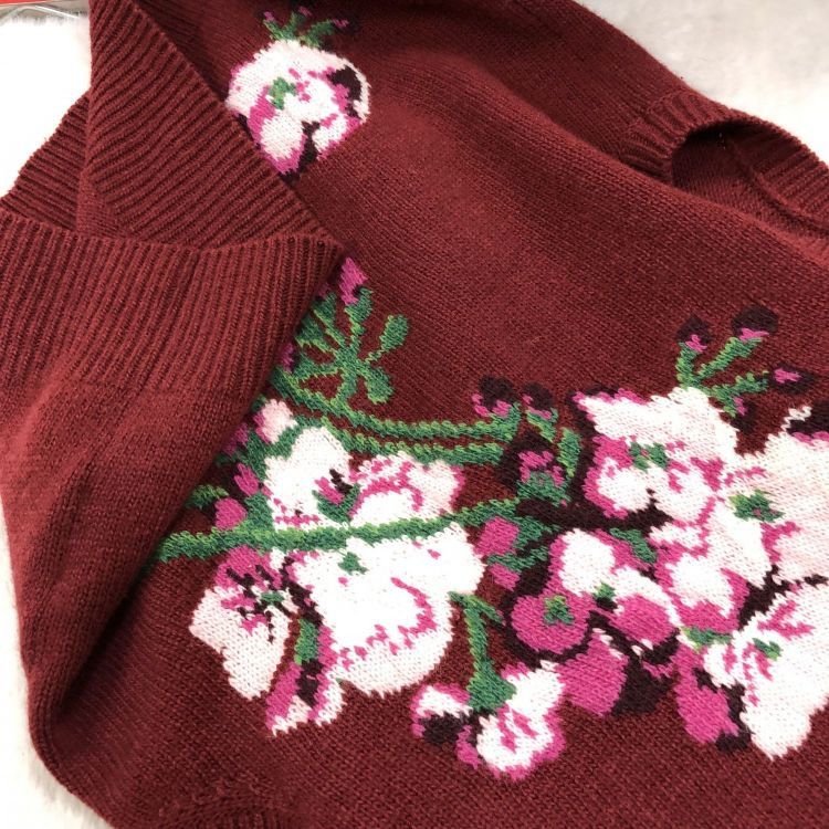 Gucci Gucci Floral Knit Sweater Vest Size S Size S / US 4 / IT 40 - 8 Thumbnail