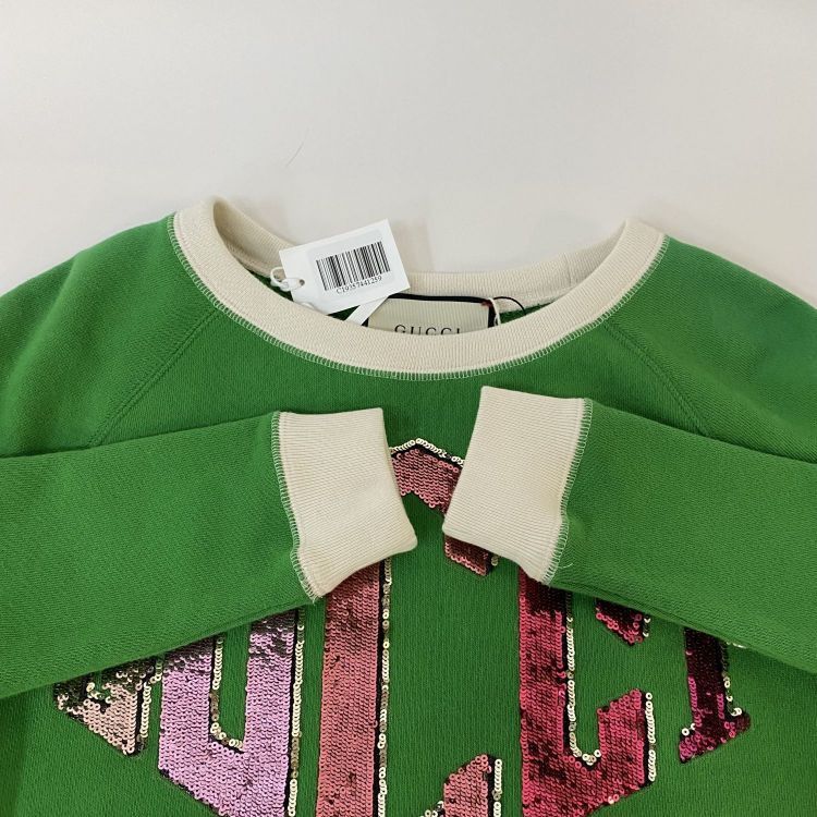 Gucci Gucci Sequin Logo Sweatshirt XXS Size XXS / US 00 / IT 34 - 9 Thumbnail