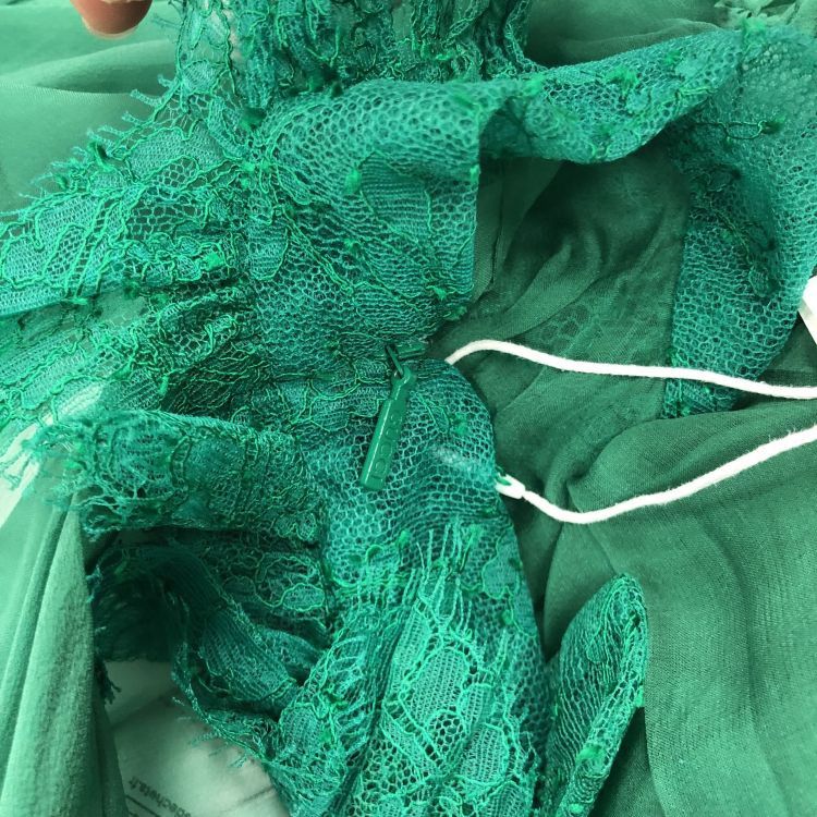 Gucci Gucci Green Silk Lace Midi Dress Size 44 Size M / US 6-8 / IT 42-44 - 10 Thumbnail