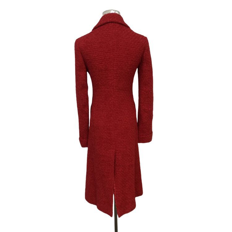Gucci Gucci Red Tweed Coat Size 36 Size XS / US 0-2 / IT 36-38 - 2 Thumbnail
