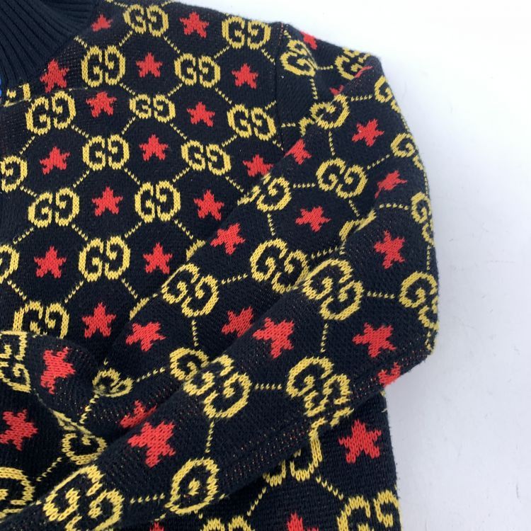 Gucci Gucci GG Star Knit Zip Up Sweater Size XS Size US XS / EU 42 / 0 - 6 Thumbnail
