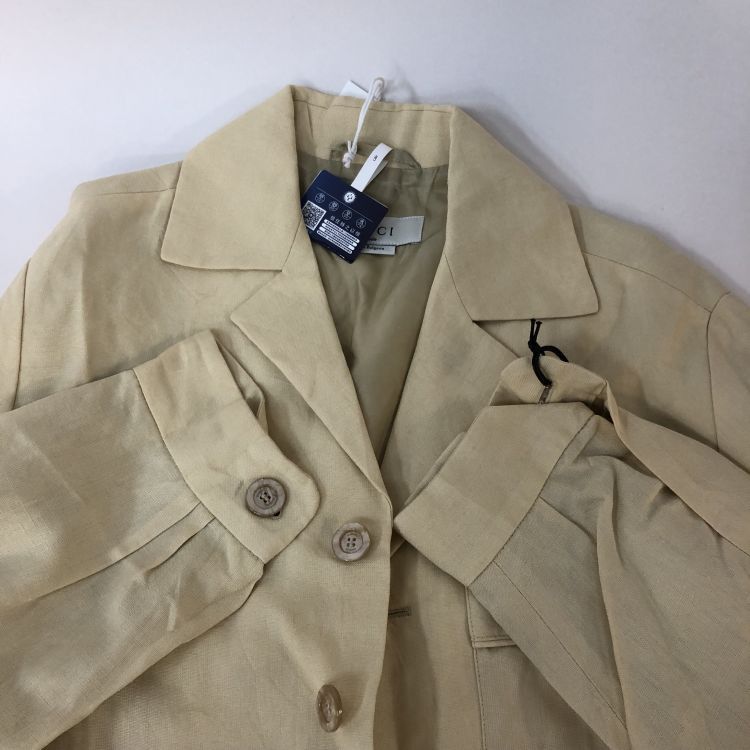 Gucci Gucci Uniform Linen Blend Jacket Size 34 Size XXS / US 00 / IT 34 - 10 Thumbnail