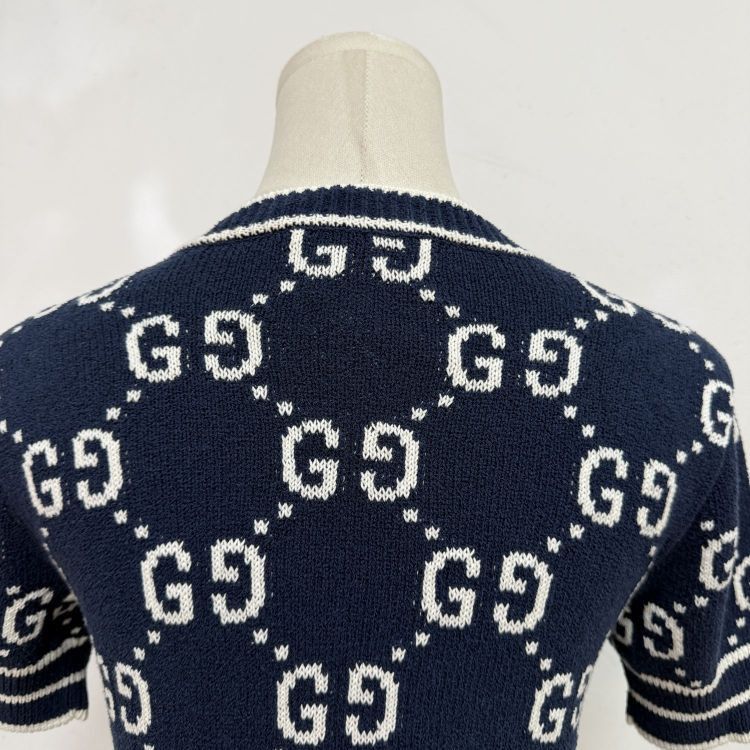 Gucci Gucci GG Monogram Short Sleeve Knit Top Size XS Size XS / US 0-2 / IT 36-38 - 9 Thumbnail
