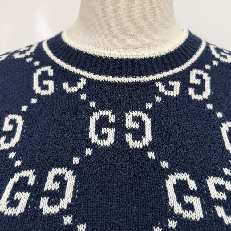 Gucci Gucci GG Monogram Short Sleeve Knit Top Size XS Size XS / US 0-2 / IT 36-38 - 6 Thumbnail