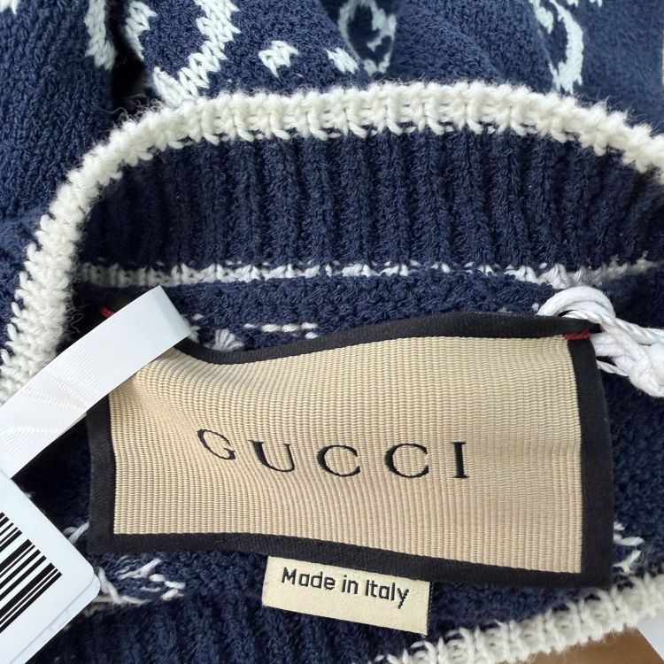 Gucci Gucci GG Monogram Short Sleeve Knit Top Size XS Size XS / US 0-2 / IT 36-38 - 3 Thumbnail