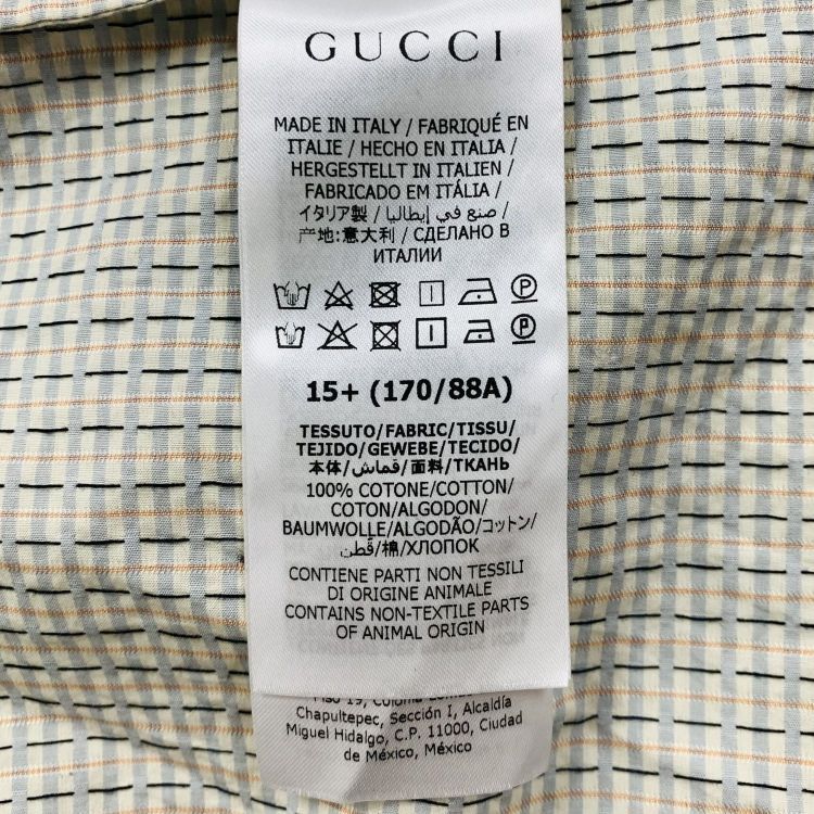 Gucci Gucci Check Pattern Button Up Shirt Size S Size US S / EU 44-46 / 1 - 4 Thumbnail