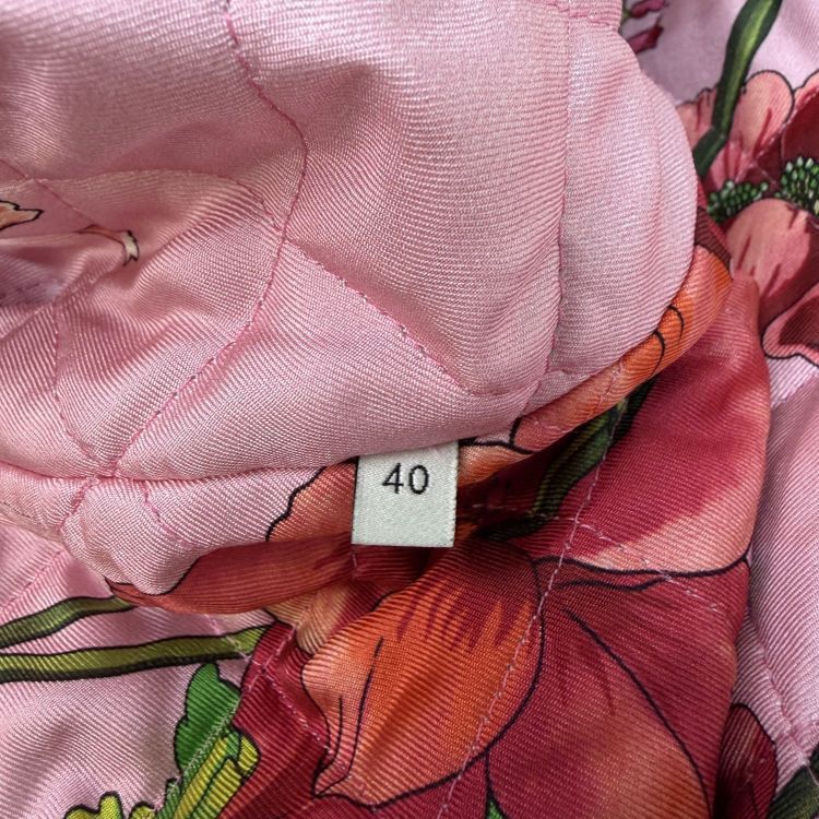 Gucci Gucci Floral Lining Denim Jacket Size 40 Size S / US 4 / IT 40 - 4 Thumbnail