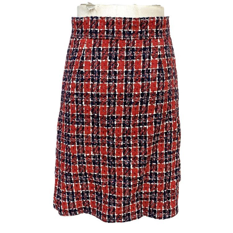 Gucci Gucci Plaid Tweed Mini Skirt Size 40 Size 27" / US 4 / IT 40 - 2 Thumbnail