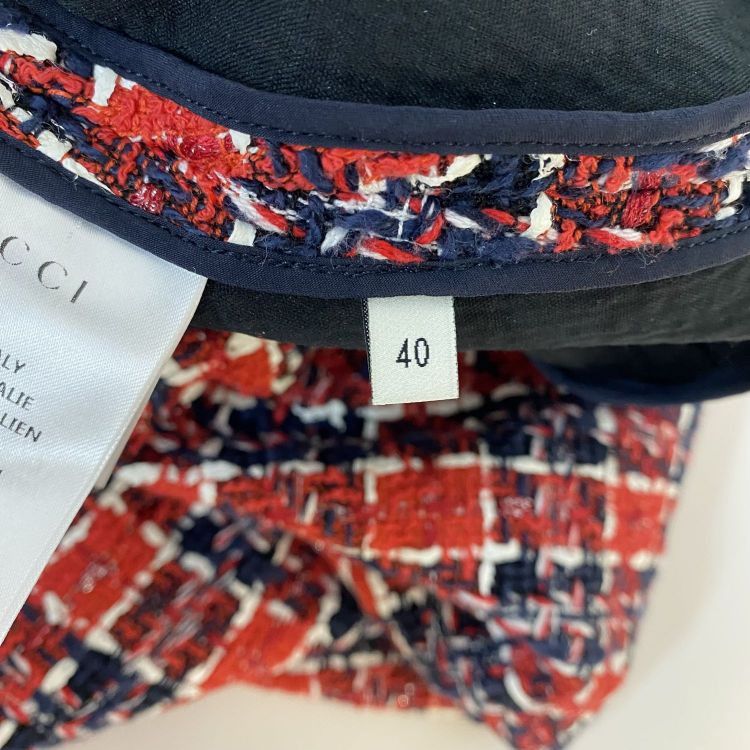Gucci Gucci Plaid Tweed Mini Skirt Size 40 Size 27" / US 4 / IT 40 - 4 Thumbnail
