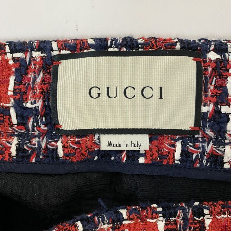 Gucci Gucci Plaid Tweed Mini Skirt Size 40 Size 27" / US 4 / IT 40 - 3 Thumbnail