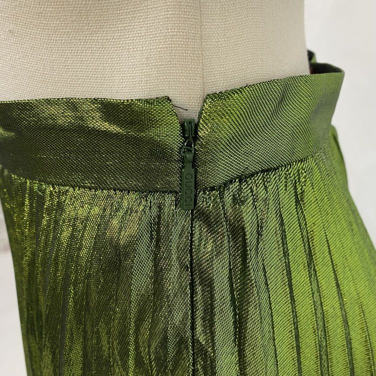 Gucci Gucci Metallic Pleated Midi Skirt Size 40 Size 27" / US 4 / IT 40 - 7 Thumbnail