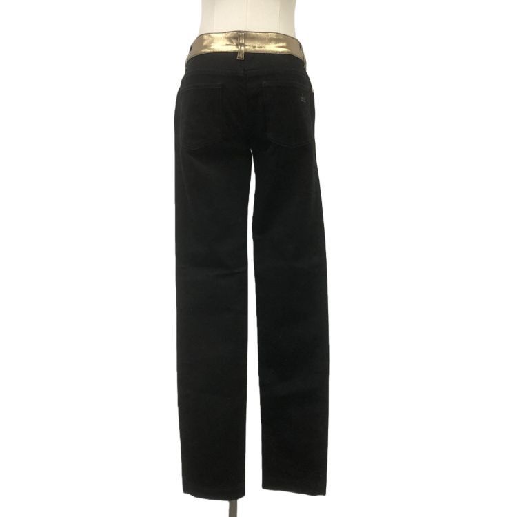 Gucci Gucci Gold Waistband Pants Size 38 Size 26" / US 2 / IT 38 - 2 Thumbnail