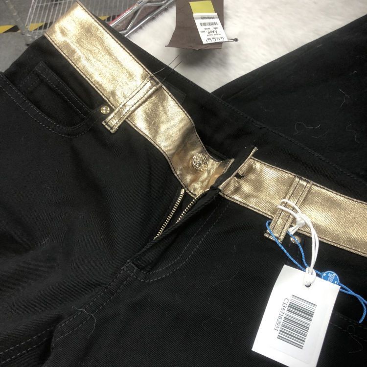 Gucci Gucci Gold Waistband Pants Size 38 Size 26" / US 2 / IT 38 - 6 Thumbnail