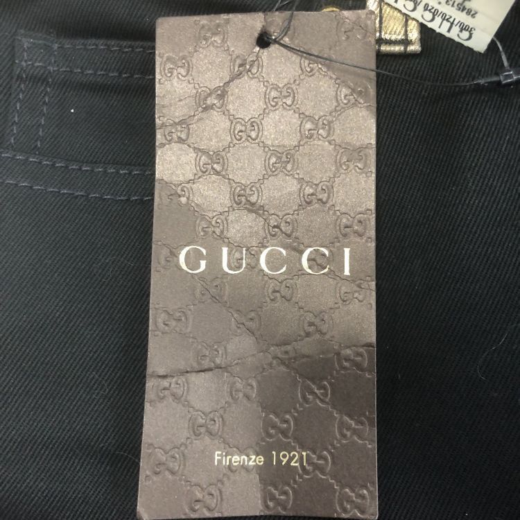 Gucci Gucci Gold Waistband Pants Size 38 Size 26" / US 2 / IT 38 - 4 Thumbnail