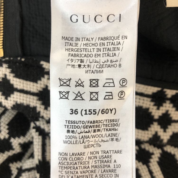 Gucci Gucci Patterned Wool Midi Skirt Size 36 Size 25" / US 0 / IT 36 - 5 Thumbnail