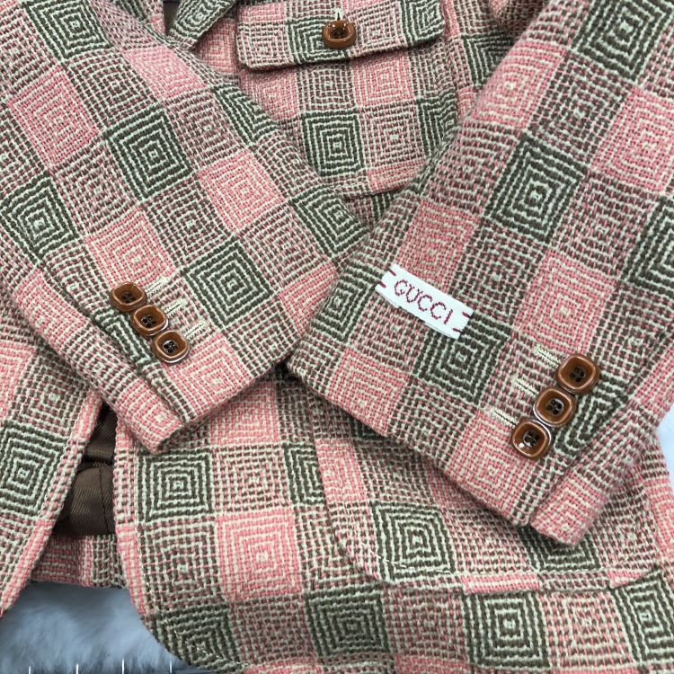 Gucci Gucci Checkered Wool Blazer Skirt Set Size 38 Size XS / US 0-2 / IT 36-38 - 4 Thumbnail