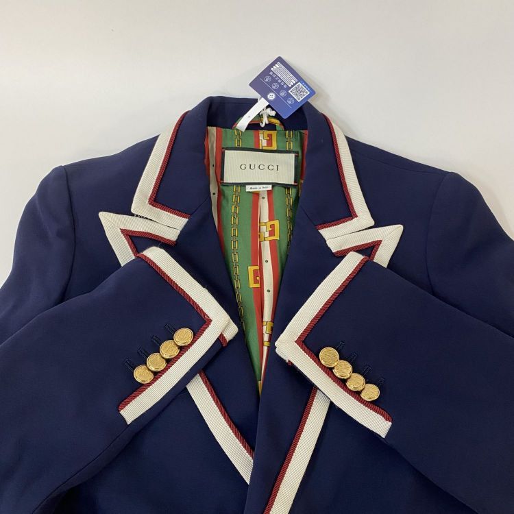 Gucci Gucci Contrast Trim Blazer Size 36 Size XS / US 0-2 / IT 36-38 - 11 Thumbnail