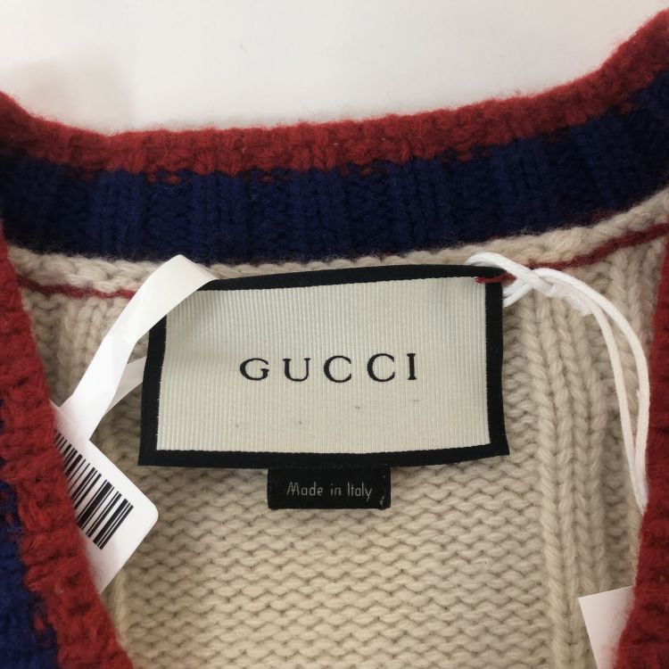 Gucci Gucci Cable Knit V-Neck Sweater Size L Size US L / EU 52-54 / 3 - 3 Thumbnail