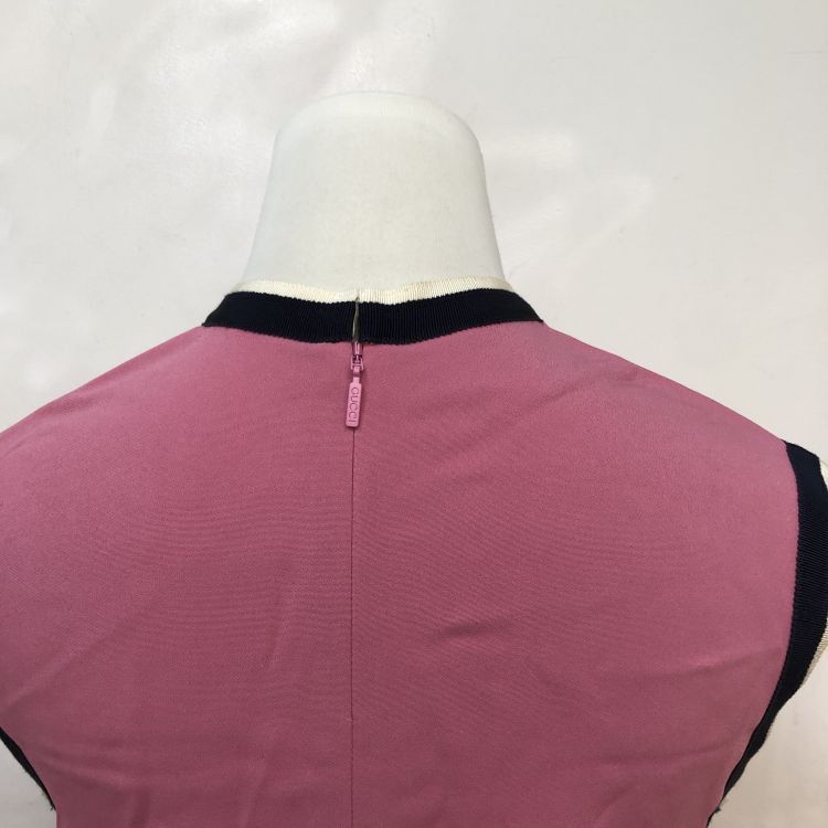 Gucci Gucci Pink Trimmed Mini Dress Size 38 Size XS / US 0-2 / IT 36-38 - 8 Thumbnail