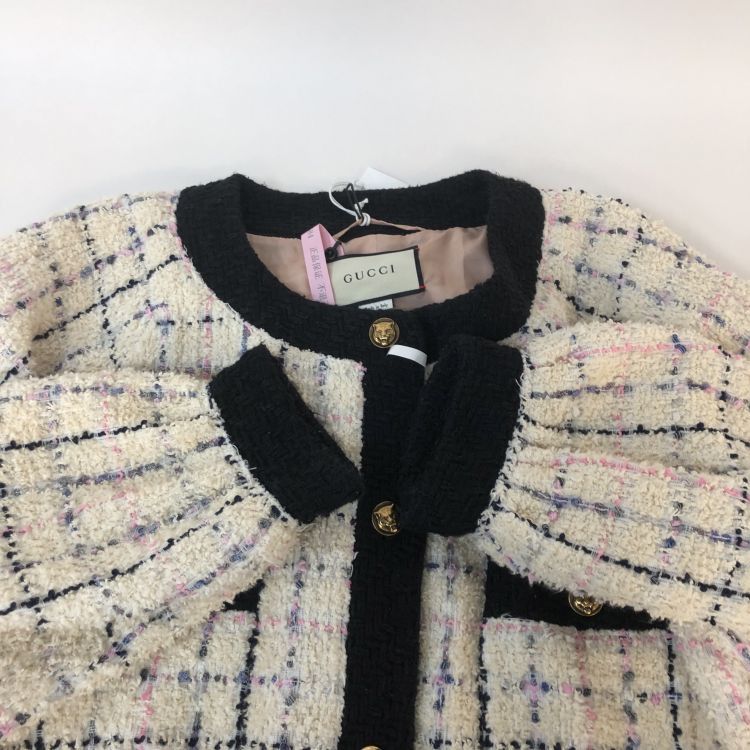 Gucci Gucci Tweed Feline Button Jacket Size 46 Size L / US 10 / IT 46 - 9 Thumbnail