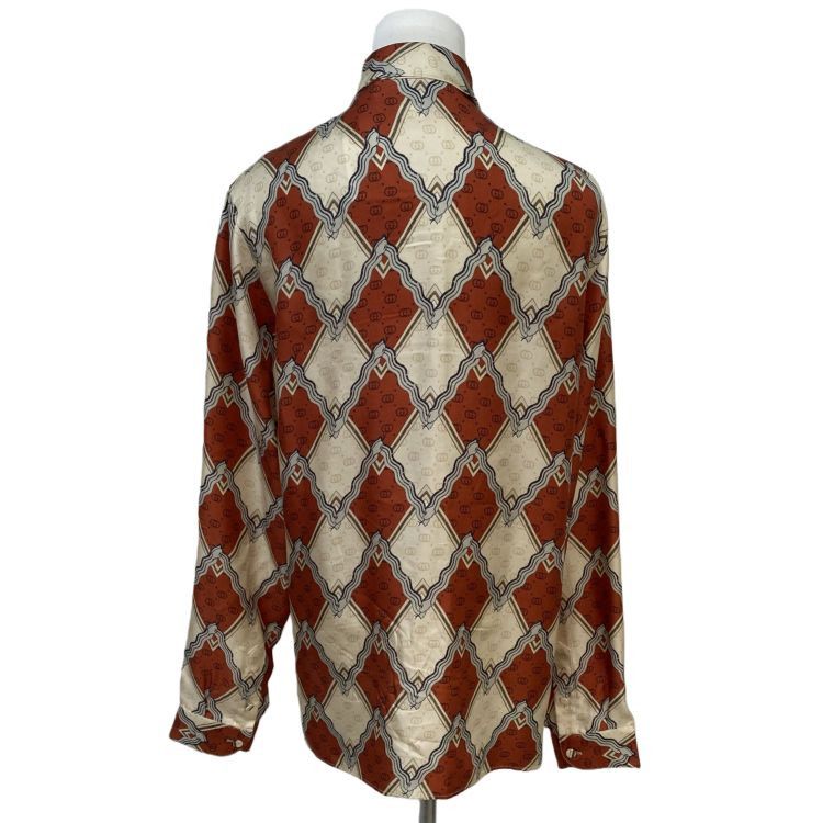 Gucci Gucci Silk Patterned Pussy Bow Blouse Size 42 Size M / US 6-8 / IT 42-44 - 2 Thumbnail