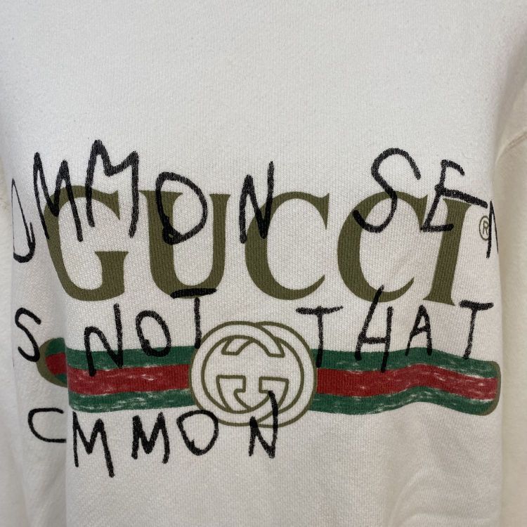 Gucci Gucci Common Sense Logo Sweatshirt Size XXS Size US XXS / EU 40 - 10 Thumbnail