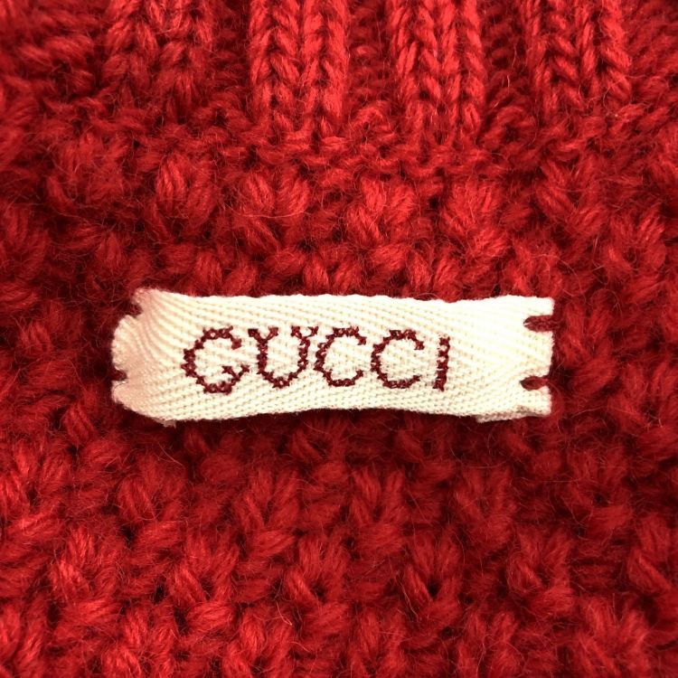 Gucci Gucci Red Cable Knit Sweater Size M Size US M / EU 48-50 / 2 - 3 Thumbnail
