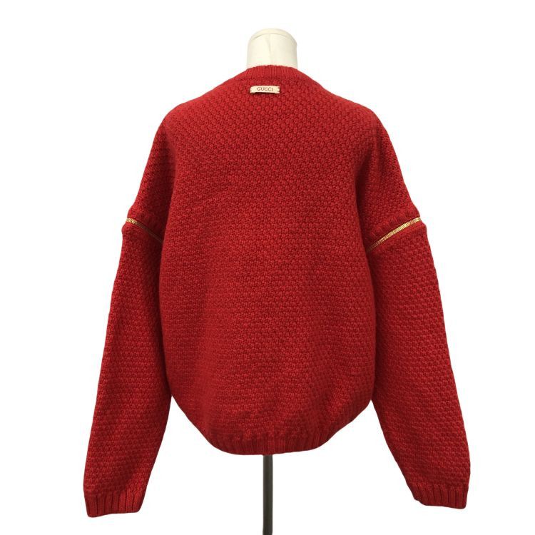 Gucci Gucci Red Cable Knit Sweater Size M Size US M / EU 48-50 / 2 - 2 Thumbnail