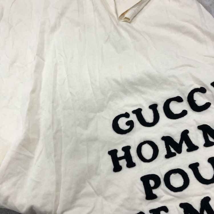 Gucci Gucci Homme Pour Femme Logo T-Shirt XS Size XS / US 0-2 / IT 36-38 - 6 Thumbnail