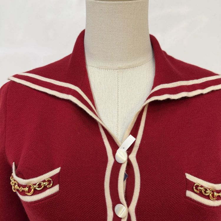 Gucci Gucci Wool Horsebit Knit Dress Size S Size S / US 4 / IT 40 - 6 Thumbnail