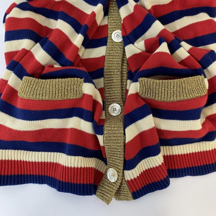 Gucci Gucci Metallic Stripe Cardigan Size M Size US M / EU 48-50 / 2 - 13 Thumbnail