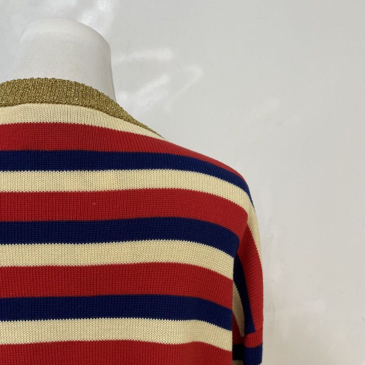 Gucci Gucci Metallic Stripe Cardigan Size M Size US M / EU 48-50 / 2 - 10 Thumbnail