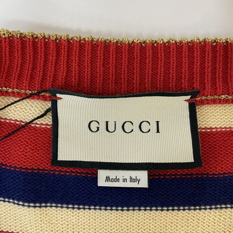 Gucci Gucci Metallic Stripe Cardigan Size M Size US M / EU 48-50 / 2 - 3 Thumbnail