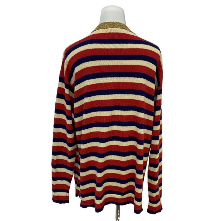 Gucci Gucci Metallic Stripe Cardigan Size M Size US M / EU 48-50 / 2 - 2 Thumbnail