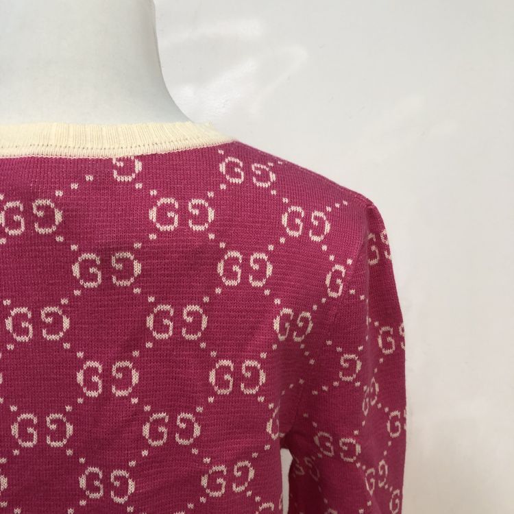 Gucci Gucci Pink GG Monogram Cardigan Size S Size S / US 4 / IT 40 - 9 Thumbnail