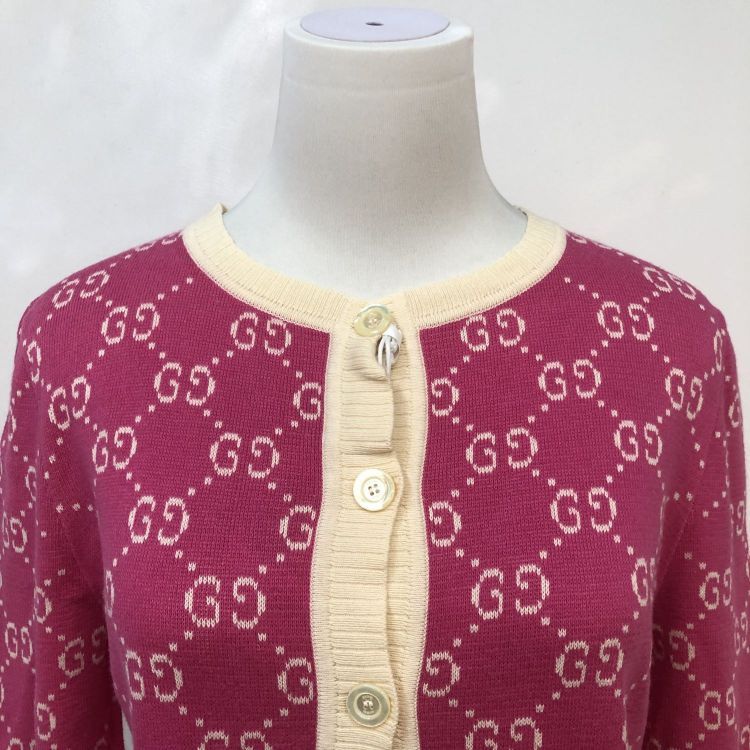 Gucci Gucci Pink GG Monogram Cardigan Size S Size S / US 4 / IT 40 - 7 Thumbnail