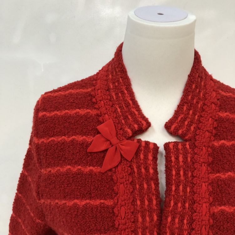 Gucci Gucci Red Bow Knit Sweater Size XS Size XS / US 0-2 / IT 36-38 - 7 Thumbnail