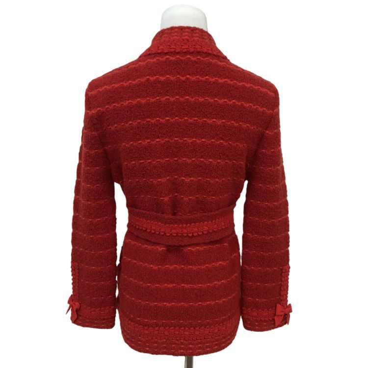 Gucci Gucci Red Bow Knit Sweater Size XS Size XS / US 0-2 / IT 36-38 - 2 Thumbnail
