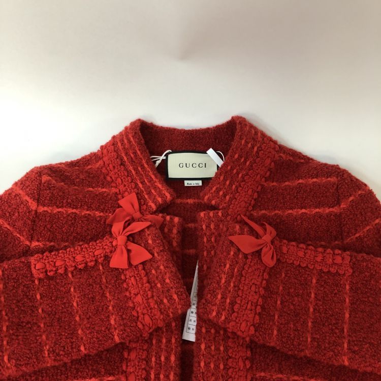 Gucci Gucci Red Bow Knit Sweater Size XS Size XS / US 0-2 / IT 36-38 - 11 Thumbnail