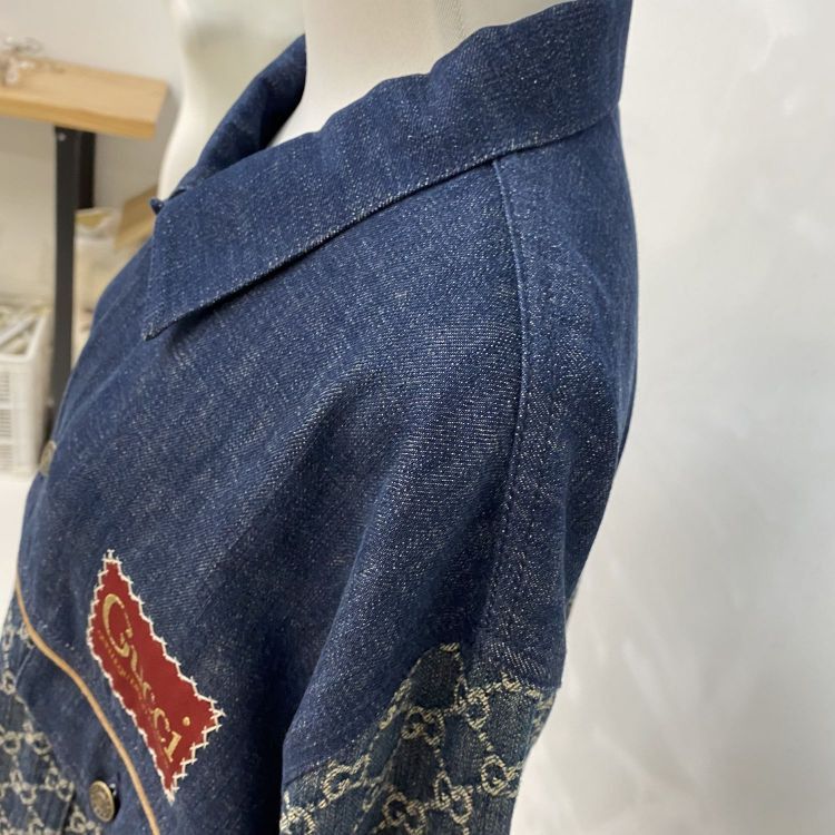 Gucci Gucci GG Denim Jacket Size XL Size US XL / EU 56 / 4 - 7 Thumbnail