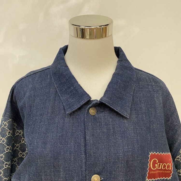 Gucci Gucci GG Denim Jacket Size XL Size US XL / EU 56 / 4 - 6 Thumbnail