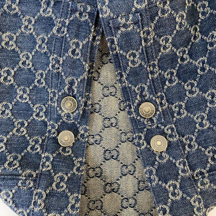 Gucci Gucci GG Denim Jacket Size XL Size US XL / EU 56 / 4 - 12 Thumbnail