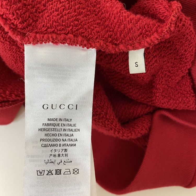 Gucci Gucci Lamb Appliqué Sweatshirt Red Size S Size US S / EU 44-46 / 1 - 4 Thumbnail