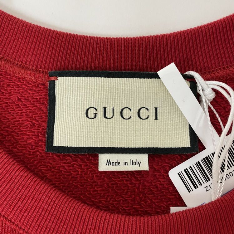 Gucci Gucci Lamb Appliqué Sweatshirt Red Size S Size US S / EU 44-46 / 1 - 3 Thumbnail