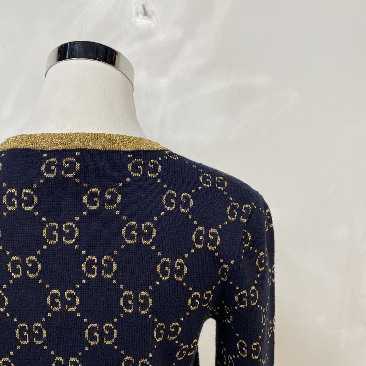 Gucci Gucci GG Monogram V-Neck Sweater Size XS Size XS / US 0-2 / IT 36-38 - 8 Thumbnail