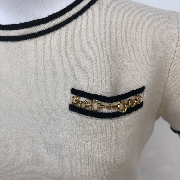Gucci Gucci Wool Knit Short Sleeve Top Size L Size L / US 10 / IT 46 - 6 Thumbnail