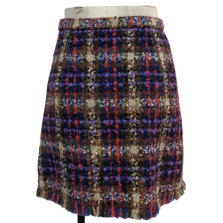 Gucci Gucci Plaid Tweed Skirt Size 38 Size 26" / US 2 / IT 38 - 2 Thumbnail